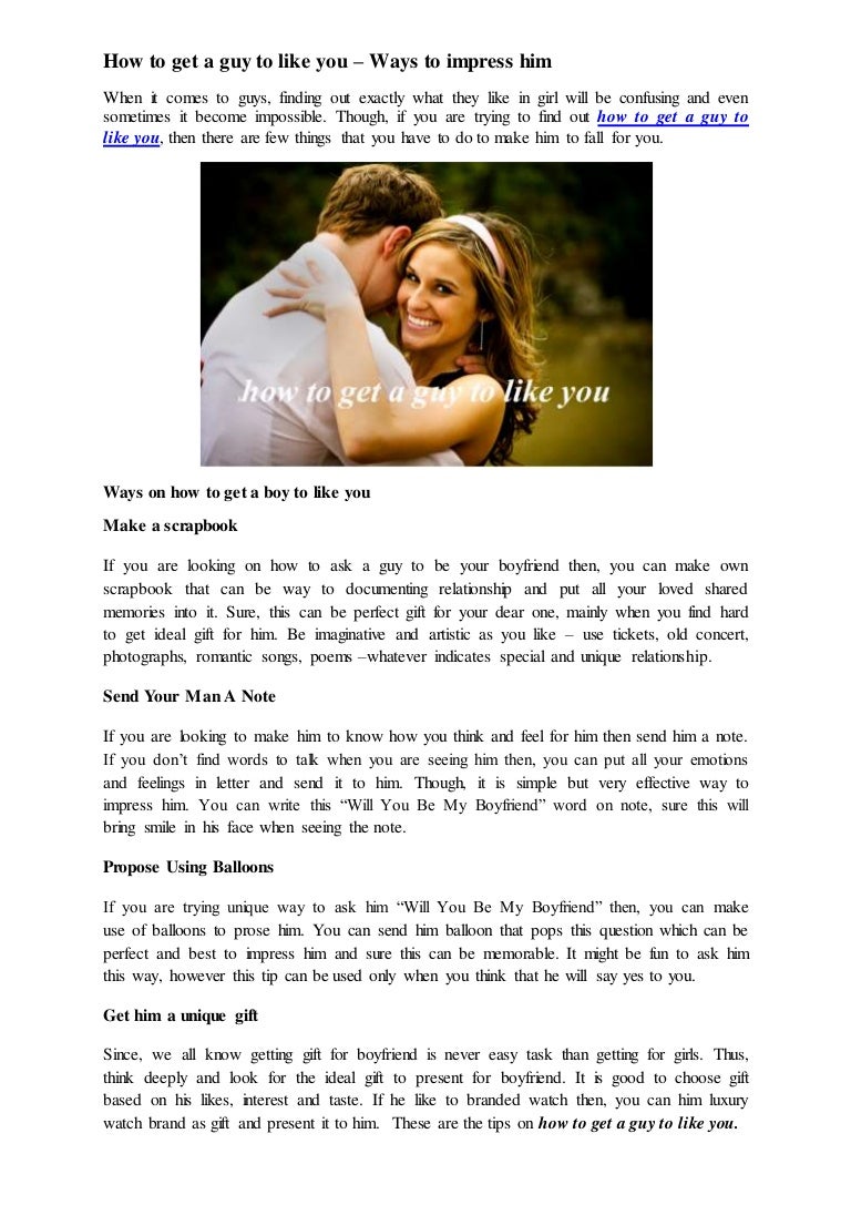 Communication on this topic: How to Get Guys to Like You , how-to-get-guys-to-like-you/ Forum on this topic: How to Get Guys to Like You , how-to-get-guys-to-like-you/